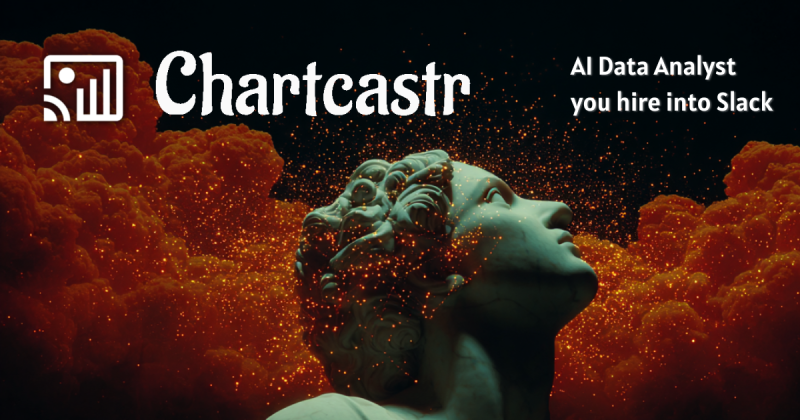 Chartcastr homepage screenshot, productivity & writing AI tool