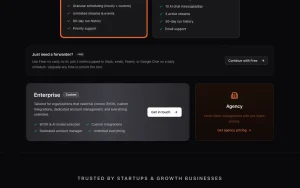 Chartcastr pricing page homepage screenshot, productivity & writing AI tool