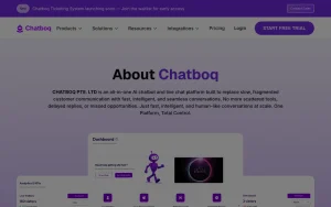 Chatboq about page — screenshot of the productivity & writing AI tool, 2026-10-02