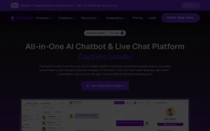 Chatboq homepage — screenshot of the productivity & writing AI tool, 2026-10-02