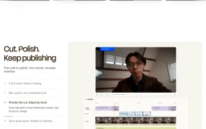 ChatCut homepage — screenshot of the video AI tool, 2026-10-01