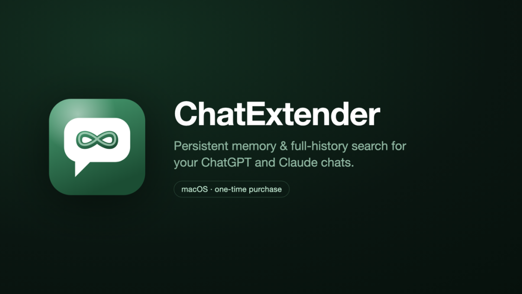 ChatExtender homepage screenshot, productivity & writing AI tool