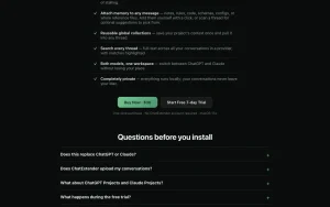 ChatExtender homepage — screenshot of the productivity & writing AI tool, 2026-10-01
