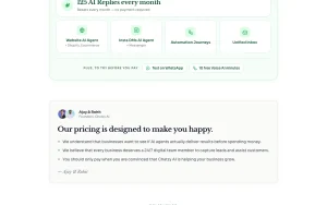 Chatzy AI pricing page with plans and prices — screenshot of the productivity & writing AI tool, 2026-10-02
