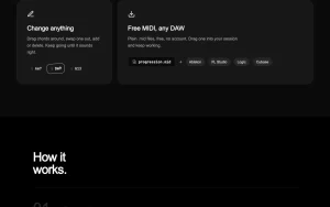 ChordGen homepage — screenshot of the audio & voice AI tool, 2026-10-01