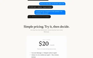 Clawputer homepage — screenshot of the chat assistants AI tool, 2026-10-02