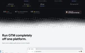 Cleanlist homepage — screenshot of the research & search AI tool, 2026-10-01