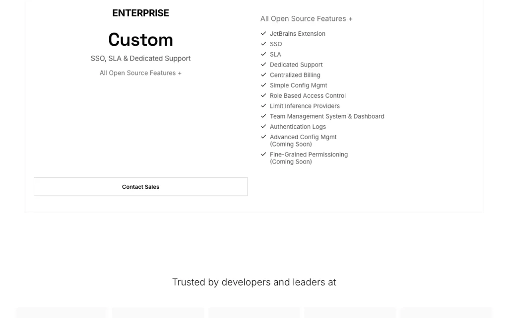 Cline Preisseite mit Tarifen und Preisen – Screenshot des KI-Tools coding, Oct 2, 2026