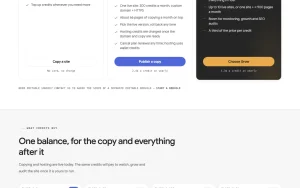 Clonesite pricing page with plans and prices — screenshot of the coding AI tool, 2026-10-01