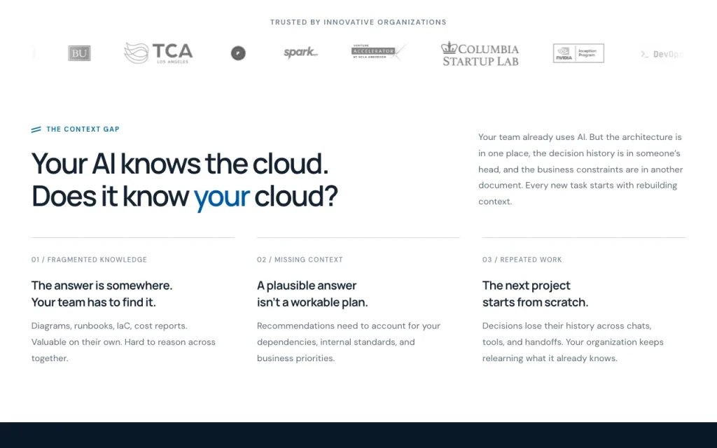 CloudGo.ai homepage — screenshot of the research & search AI tool, Oct 2, 2026