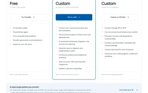 CloudGo.ai pricing page with plans and prices — screenshot of the research & search AI tool, 2026-10-02