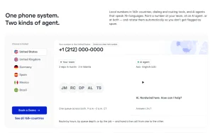 CloudTalk homepage — screenshot of the audio & voice AI tool, 2026-10-02