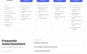CNAPS pricing page with plans and prices — screenshot of the image generation AI tool, 2026-10-02
