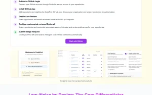 CodeProt homepage — screenshot of the coding AI tool, 2026-10-02