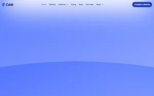 Coldi homepage — screenshot of the audio & voice AI tool, 2026-10-02