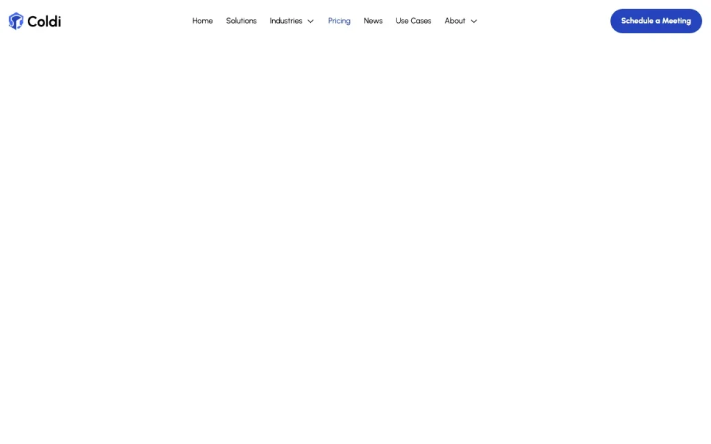 Coldi pricing page with plans and prices — screenshot of the audio & voice AI tool, Oct 2, 2026