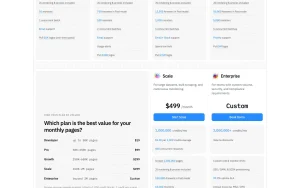 Context.dev pricing page with plans and prices — screenshot of the coding AI tool, 2026-10-01