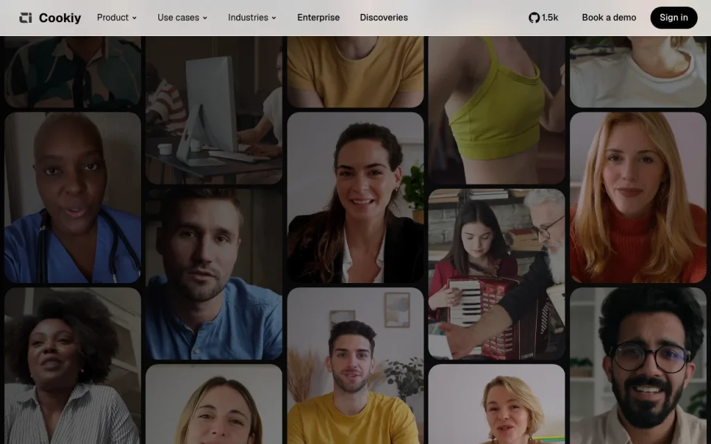 Cookiy AI Startseite – Screenshot des KI-Tools recherche & suche, Oct 2, 2026