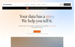 Coreworks homepage page homepage screenshot, productivity & writing AI tool