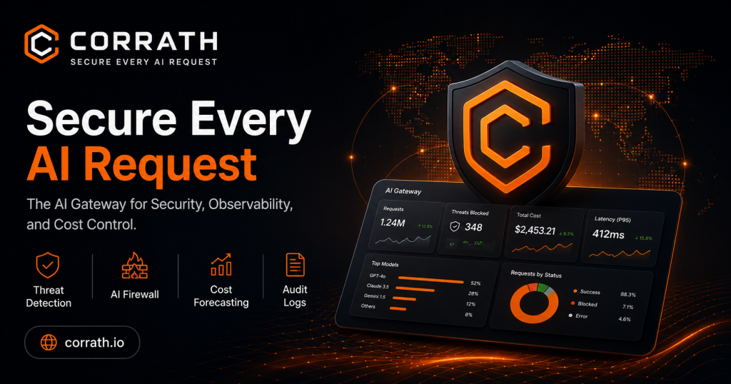 Corrath homepage screenshot, coding AI tool