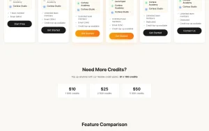CortexaPro AI pricing page with plans and prices — screenshot of the productivity & writing AI tool, 2026-10-02