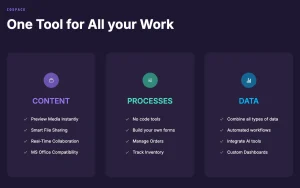 Cospace homepage — screenshot of the productivity & writing AI tool, 2026-10-02