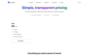 Crawldesk pricing page with plans and prices — screenshot of the productivity & writing AI tool, 2026-10-02
