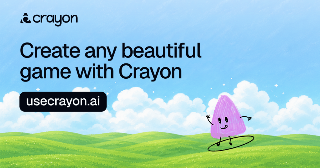 Crayon AI homepage screenshot, coding AI tool