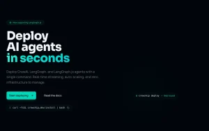 Crewship homepage page homepage screenshot, coding AI tool