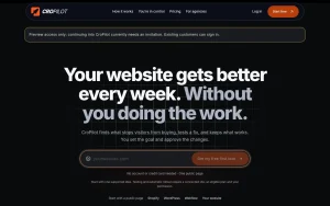 CroPilot homepage — screenshot of the productivity & writing AI tool, 2026-10-02