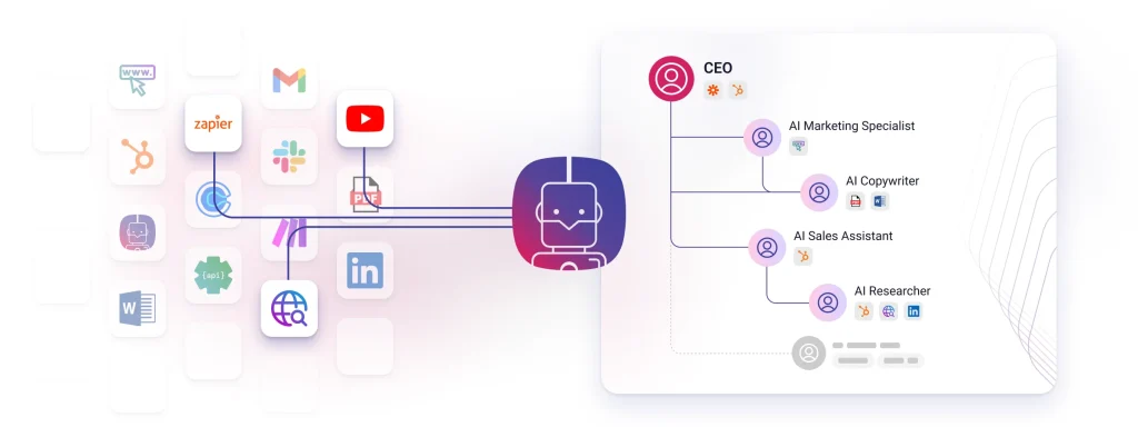 Capture d'écran de la page d'accueil de Cubeo AI, outil d'IA productivité et rédaction