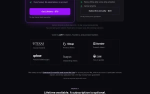 CursorClip pricing page with plans and prices — screenshot of the video AI tool, 2026-10-02