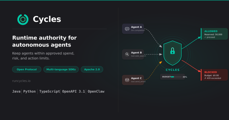 Cycles homepage screenshot, coding AI tool