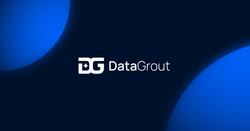 DataGrout homepage screenshot, coding AI tool
