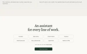 Deck homepage — screenshot of the productivity & writing AI tool, 2026-10-01