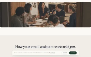 Deck homepage — screenshot of the productivity & writing AI tool, 2026-10-01