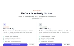 Decor8 AI homepage — screenshot of the image generation AI tool, 2026-10-02