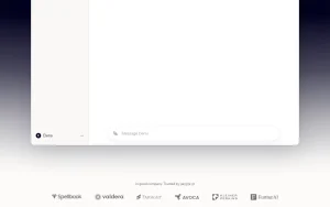 Demi homepage page homepage screenshot, productivity & writing AI tool