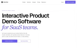 DemoFast homepage — screenshot of the productivity & writing AI tool, 2026-10-02