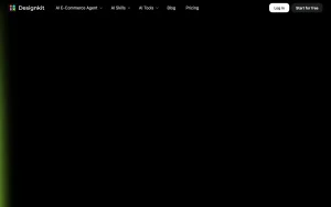 Designkit homepage — screenshot of the image generation AI tool, 2026-10-02