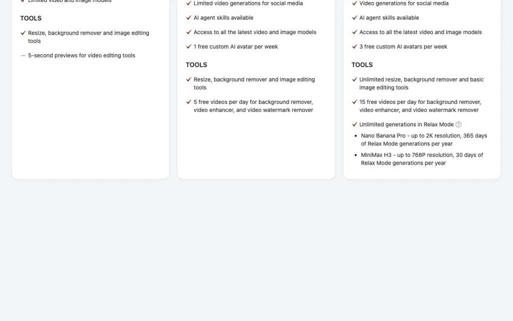Designkit pricing page with plans and prices — screenshot of the image generation AI tool, Oct 2, 2026