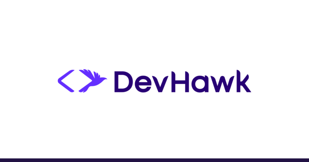 DevHawk homepage screenshot, coding AI tool