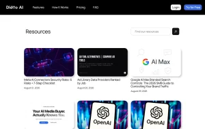 Didoo AI blog — screenshot of the productivity & writing AI tool, 2026-10-02