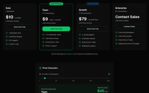 diffray pricing page with plans and prices — screenshot of the coding AI tool, 2026-10-02