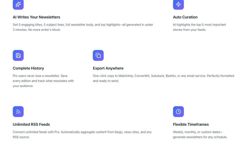 DigestFlow AI homepage — screenshot of the productivity & writing AI tool, Oct 2, 2026