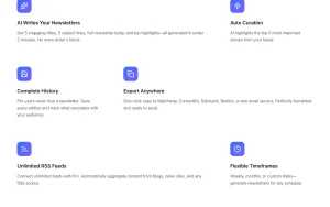 DigestFlow AI homepage — screenshot of the productivity & writing AI tool, 2026-10-02