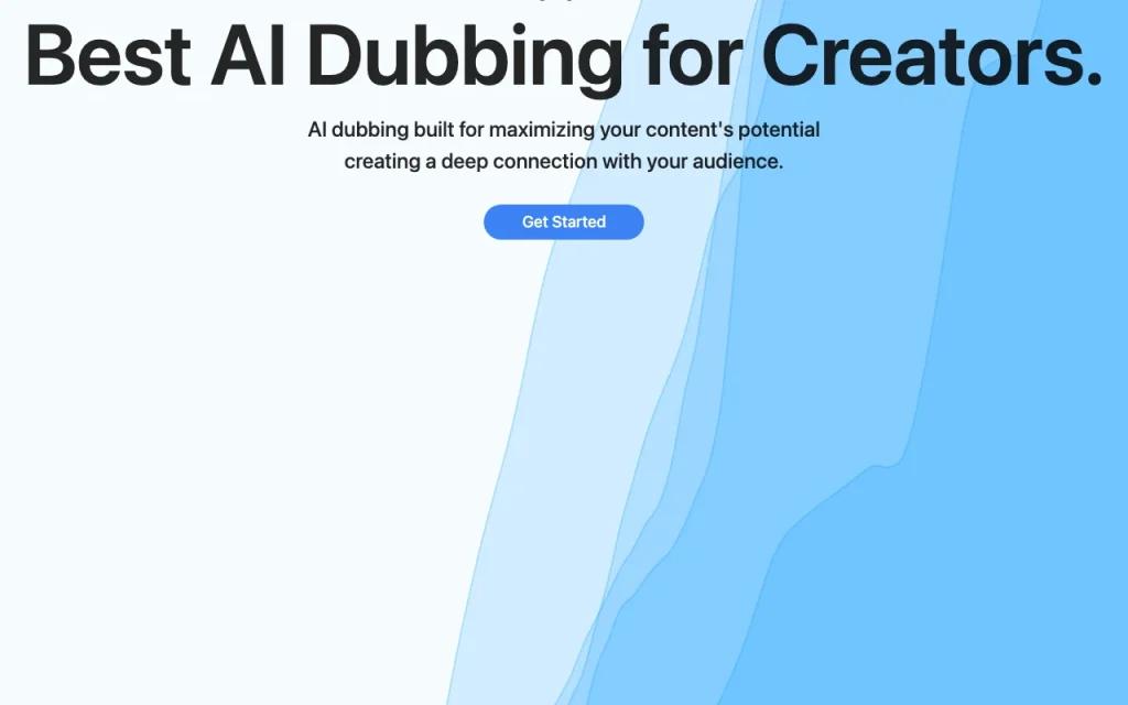 DittoDub homepage — screenshot of the audio & voice AI tool, Oct 2, 2026