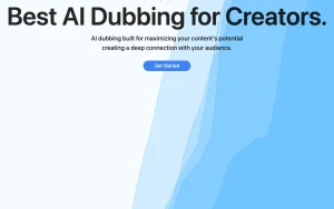 DittoDub homepage — screenshot of the audio & voice AI tool, 2026-10-02