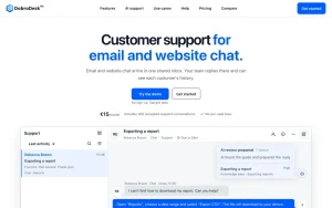 DobroDesk homepage — screenshot of the productivity & writing AI tool, 2026-10-01