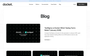 Docket blog — screenshot of the coding AI tool, 2026-10-02